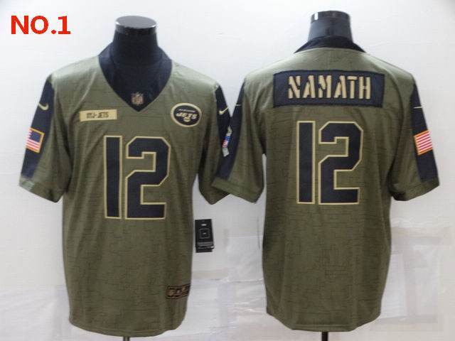 Men's New York Jets #12 Joe Namath Jerseys-4
